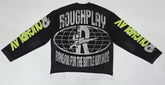ROUGHPLAY CLOTHING Power Skull Manga Larga (Negro)